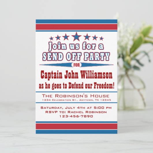 Militaire implementatie Uitnodiging tot uitzending (Staand voorkant)