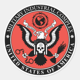 Militaire industriële complexe sticker