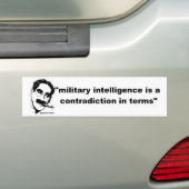 militaire inlichtingen bumpersticker (Op auto)