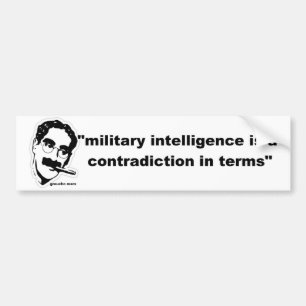 militaire inlichtingen bumpersticker