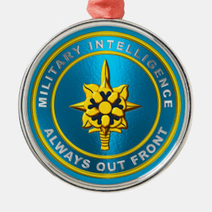 MILITAIRE INTELLIGENTIE METALEN ORNAMENT