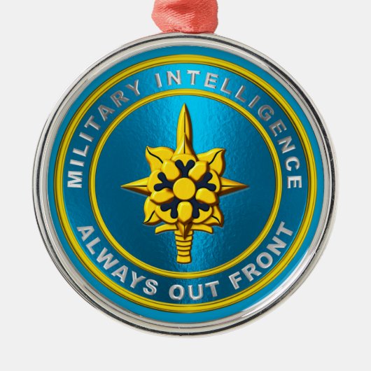 MILITAIRE INTELLIGENTIE METALEN ORNAMENT (Voorkant)