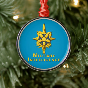 MILITAIRE INTELLIGENTIE METALEN ORNAMENT
