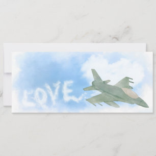 Militaire jager Jet Love Jet Stream Wedding Save The Date