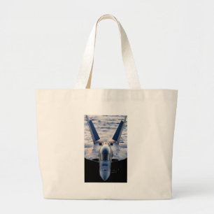Militaire jet grote tote bag