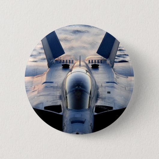 Militaire jet ronde button 5,7 cm (Voorkant)