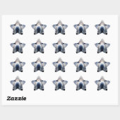 Militaire jet ster sticker (Vel)