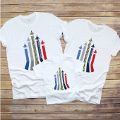 Militaire Jet Vliegtuig Luchtmacht Vliegvorming T-shirt