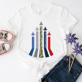Militaire Jet Vliegtuig Luchtmacht Vliegvorming T-shirt