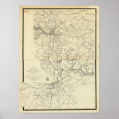 Militaire kaart van de Verenigde Staten Poster (Voorkant)