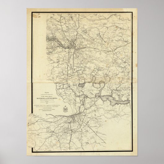 Militaire kaart van de Verenigde Staten Poster (Voorkant)