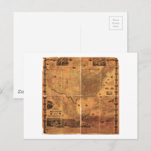 Militaire Kaart Verenigde Staten, door J Smith (18 (Voorkant / Achterkant)