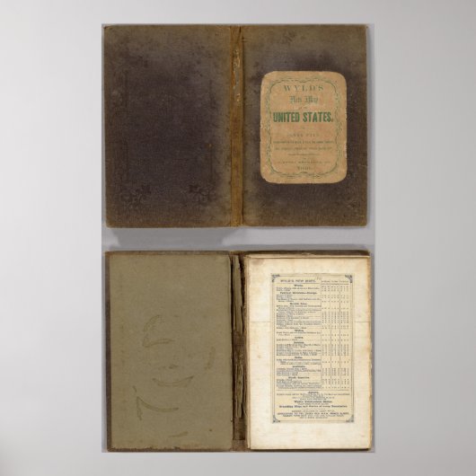 Militaire kaart Verenigde Staten Poster (Voorkant)