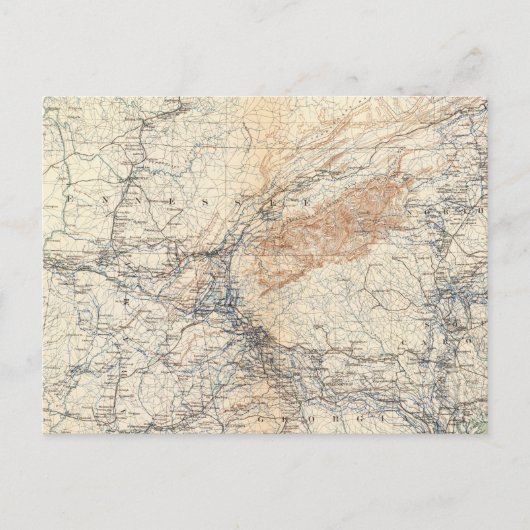 Militaire kaart, WT Sherman Briefkaart (Voorkant)