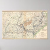 Militaire kaart, WT Sherman Poster (Voorkant)