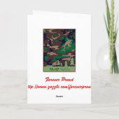 Militaire kerst Kaart - Je kan ver weg zijn... (Achterkant)