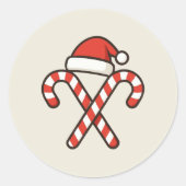 Militaire Kerst Kerststok Santa Sticker (Voorkant)