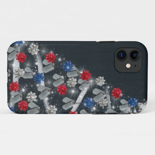 militaire kerstboom Case-Mate iPhone case (Achterkant (horizontaal))
