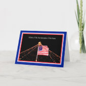 Militaire kerstboom en vlag kaart (Voorkant)