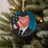 Militaire Kerstcadeau Airman Foto Soldaat Naam Keramisch Ornament