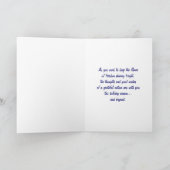 Militaire kerstfeestkaart feestdagen kaart (Binnen)