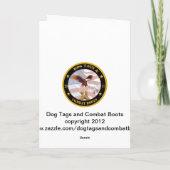 Militaire Kerstkaart Feestdagen Kaart (Achterkant)
