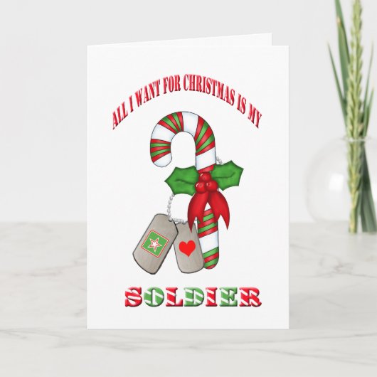 Militaire Kerstkaart Feestdagen Kaart (Voorkant)