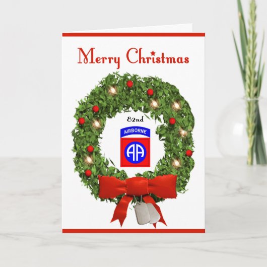 Militaire kerstkaart feestdagen kaart (Voorkant)
