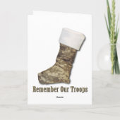 Militaire Kerstmis Feestdagen Kaart (Achterkant)