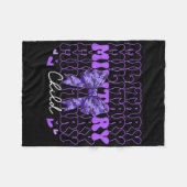 Militaire kind Coquette Bow Paarse omhoog Camo Kin Fleece Deken (Voorkant (Horizontaal))