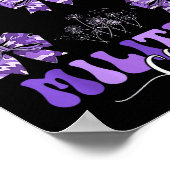 Militaire kind Coquette Bow Paarse omhoog Camo Kin Poster (Hoek)