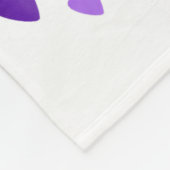 Militaire kind Coquette strik das purper Camouflag Fleece Deken (Hoek)