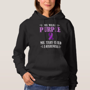 Militaire Kindermaand Paars 1 Hoodie