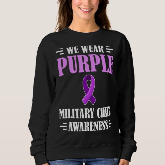 Militaire Kindermaand Paars 1 Trui (Voorkant)