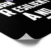 Militaire Kindermaand Paars boven Pride Brave Brat Poster (Hoek)