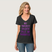 Militaire Kindermaand Paars roept 1 op T-shirt (Voorkant volledig)