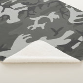 Militaire kleuren sherpa deken (3/4)