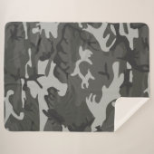 Militaire kleuren sherpa deken (Voorkant (horizontaal))