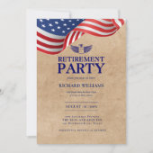 Militaire KOLONEL PENSIONERING Silver Eagle Wings Kaart (Voorkant)