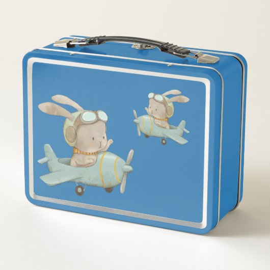 Militaire konijnenpiloot in een helm (Achterkant)