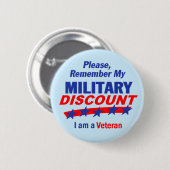 MILITAIRE KORTING Button (Voorkant /achterkant)