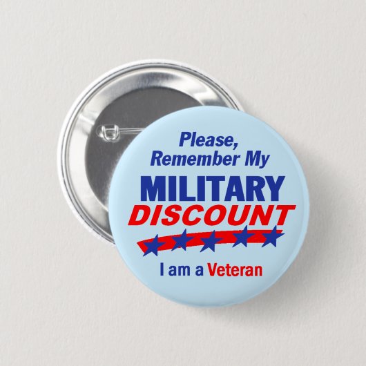 MILITAIRE KORTING Button (Voorkant /achterkant)