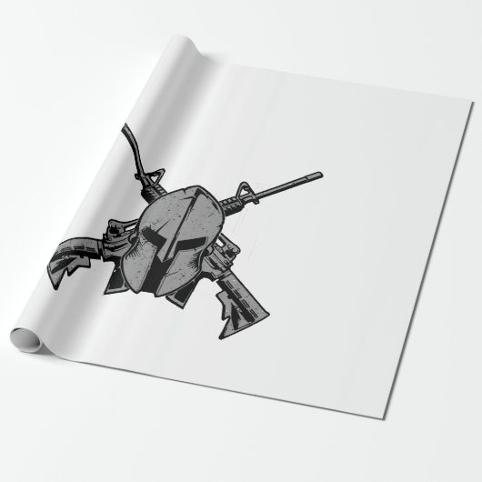 Militaire kracht cadeaupapier (Uitgerold)