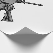 Militaire kracht cadeaupapier (Hoek)