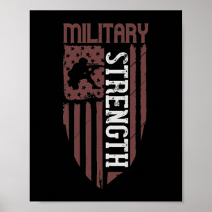 Militaire kracht poster