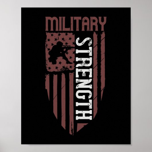 Militaire kracht poster (Voorkant)