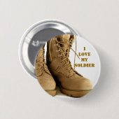 militaire laarzen ronde button 5,7 cm (Voorkant /achterkant)