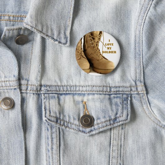 militaire laarzen ronde button 5,7 cm (In situ)