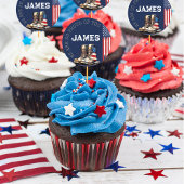 Militaire Laarzen Vlag BLAUW Gaande Weg Party Pick Ronde Sticker