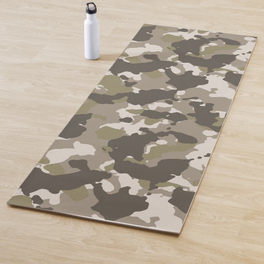 Militaire Leger Camouflage Bruin Aangepast Zand Yogamat (In situ)